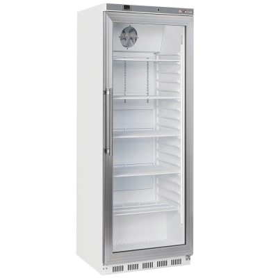 Armoire frigorifique, porte vitrée, ventilée, 400 Litres - blanc WR-PG41-LG